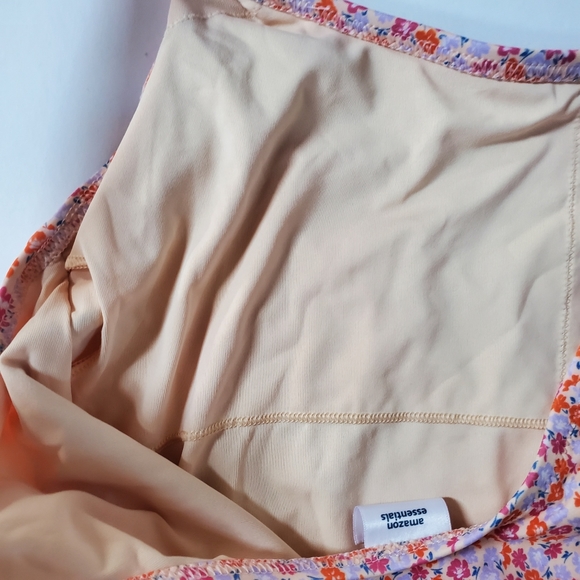 NWOT Women's Large One Piece coverage swimsuit Floral Print Tiny print - Picture 8 of 9